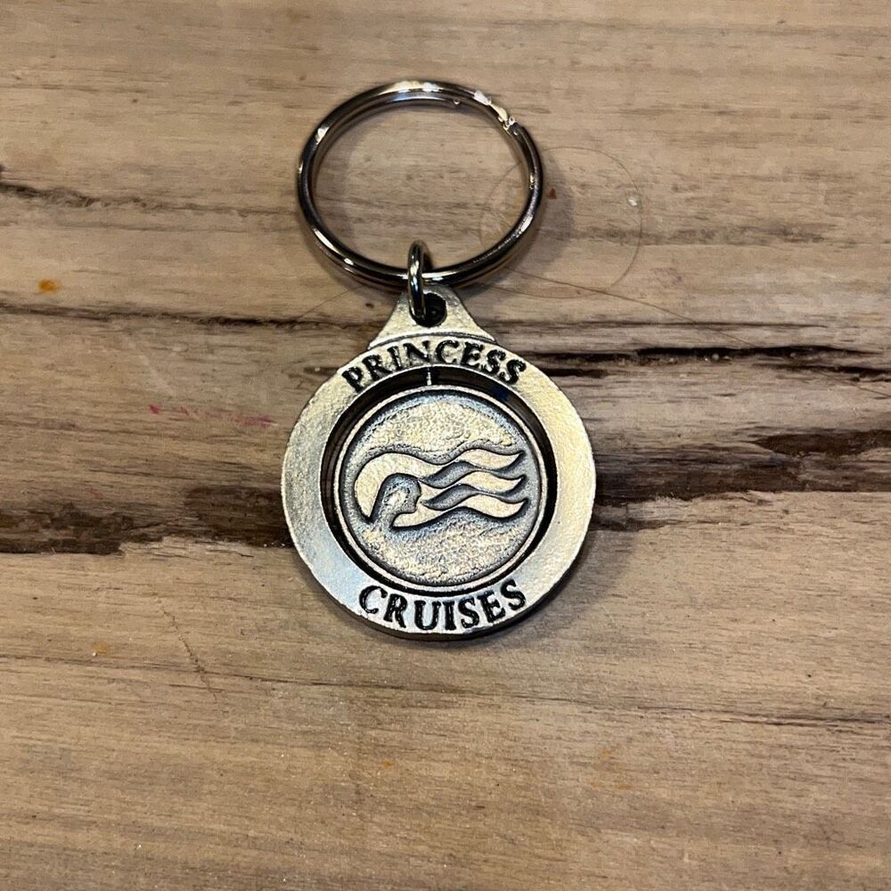 Princess Cruises Silver Tone KeyChains Collectable Souvenir Travel Nautical NWOT